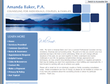 Tablet Screenshot of amandabakerpa.com